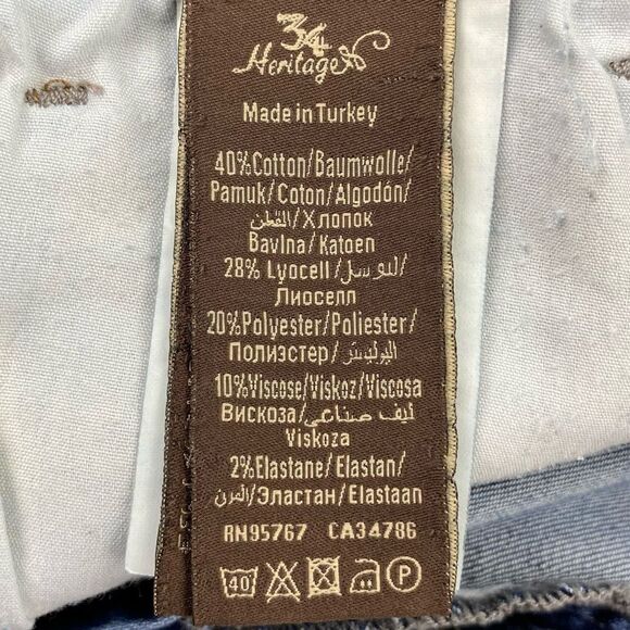 34 Heritage Men's Courage Mid-Rise Straight Jeans  |   Size:  36 - Picture 13 of 15